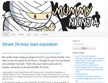Tablet Screenshot of mummyninja.com